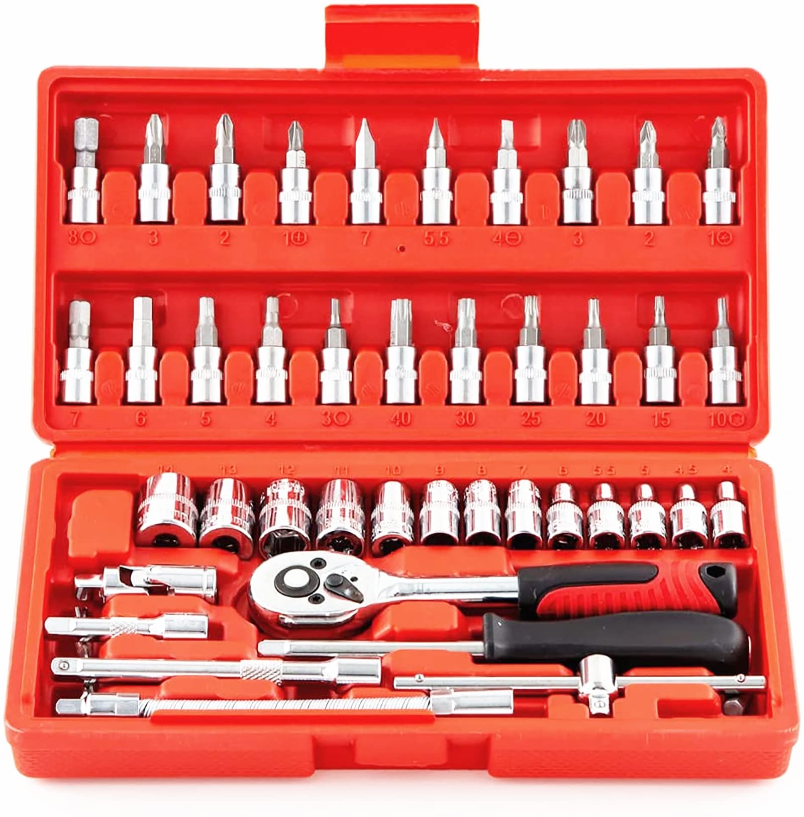 46 PCs Socket Socket Set Sets Kit Mechanic Tools Kit Sockets para